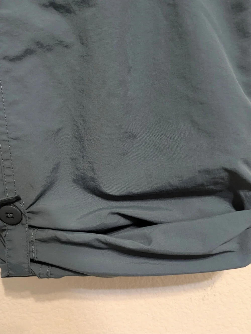 Gramicci Convertible Pants Mens Large 31”Inseam Blue Nylon Stretch Belted